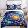 3pcs bedding set Starry Night Cosmic Swirl Includes 1 Comforter + 2 Pillowcases, Without Pillow Inserts, Soft Comfortable, Lightweight Breathable039