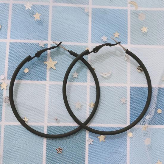 Creative Big Circle Charm Hoop Earrings Candy Color Women Party Jewelry Gifts