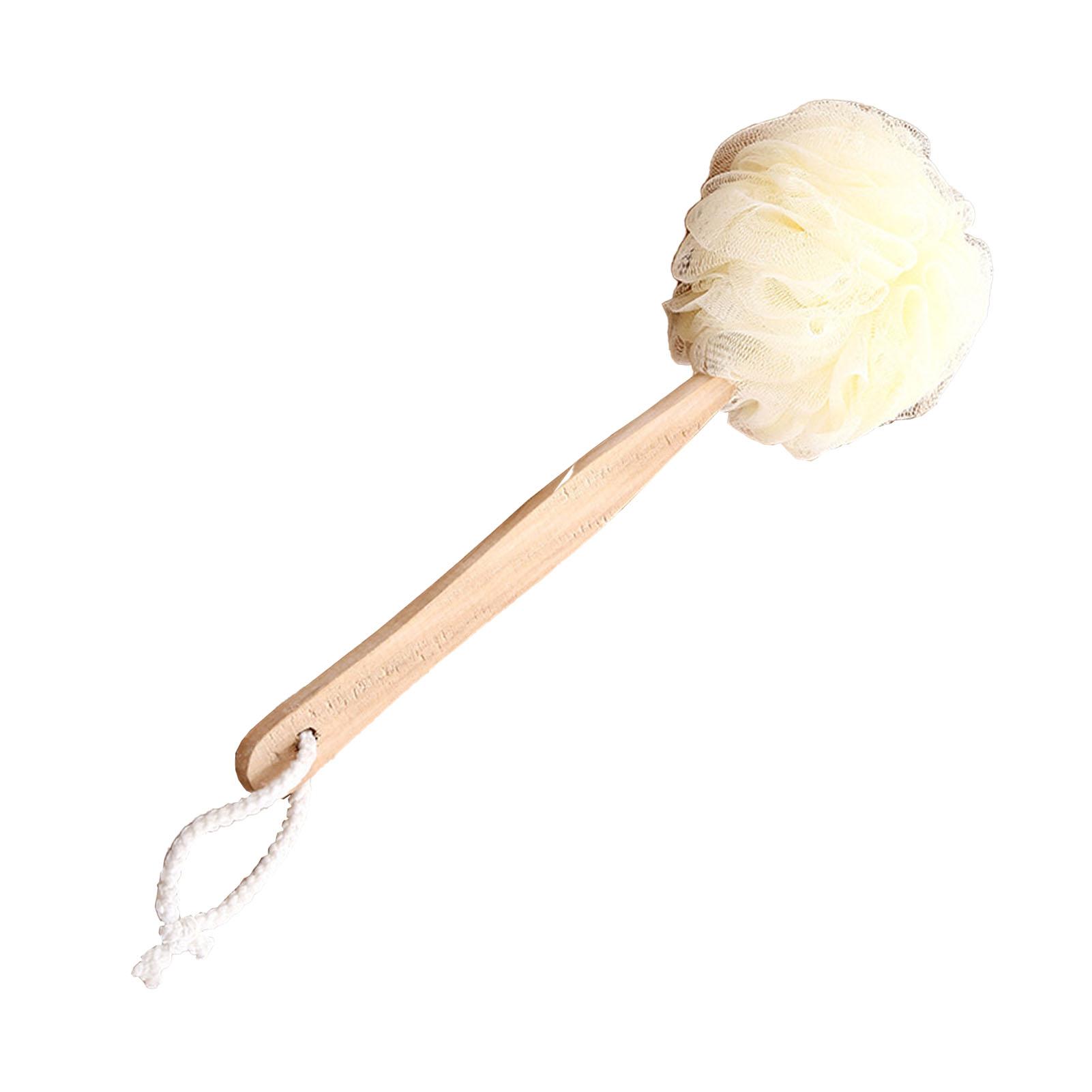 Скраббер для тела с длинной ручкой, очищающий скраббер для ванны, мочалка для ванной для душа