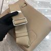 2025 New Leather Gender-neutral Men's and Women's Same First-layer Cowhide Round Lock Hole Breast Bag Single Shoulder  Leather Backpack