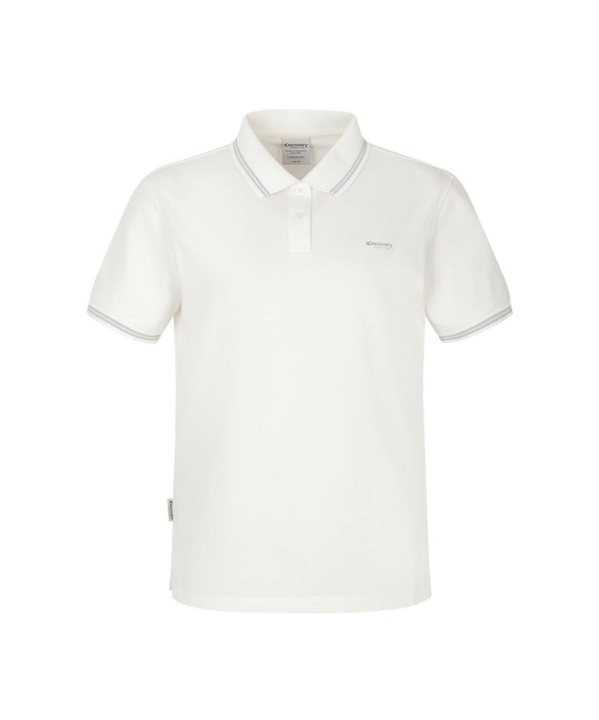 DISCOVERY EXPEDITION Women'S Collar Tipping Polo Shirt (Ivory)