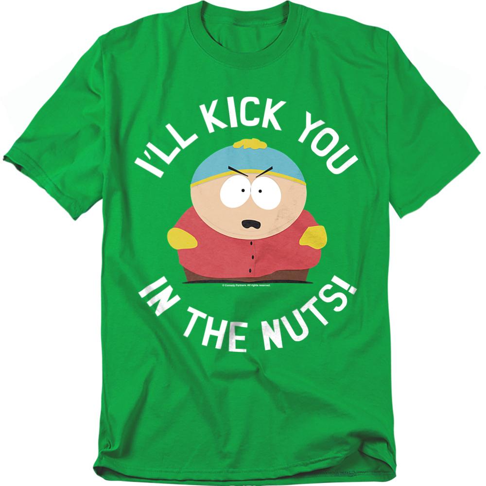 South Park Unisex Adult IÂ´ll Kick You In The Nuts! T-Shirt