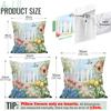 Spring Garden Cushion Pillowcase Printed Polyester 40/45/50cm Throw Pillowcover Decorative Sofa Cushion Pillowslip Home Decor