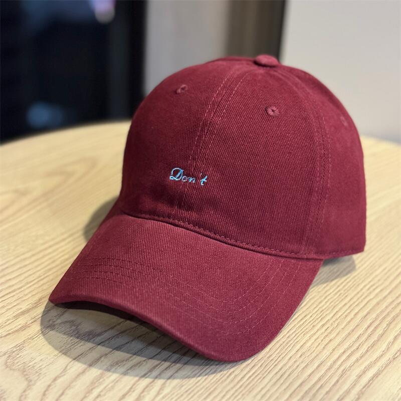 Autumn simple casual letter embroidery cap soft top baseball cap men and women daily travel visor tide