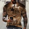 High Quailty Big Size Animal Lion Men T-shirt 3D Print Polyester Breathable Lightweight Summer Essential Shirt Accept Custom