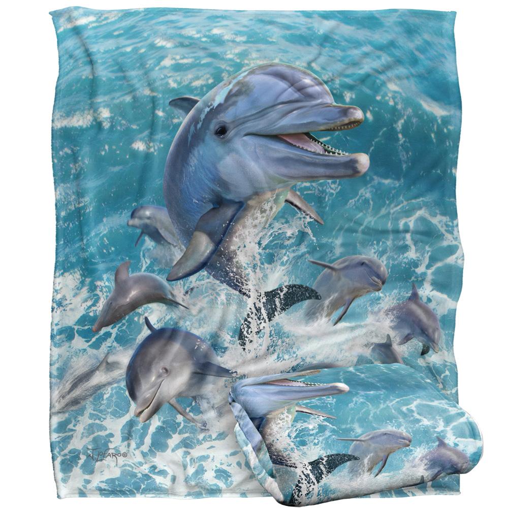 JQ Licensing Jlo Silky Dolphin Jumpers Supersoft Blanket