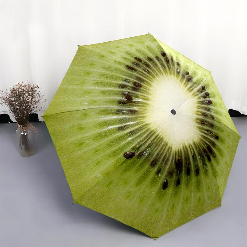 1 PC Automatic Folding Umbrella - Cartoon Pattern, Portable & Foldable Design with 8 Ribs, Christmas Birthday Gifts