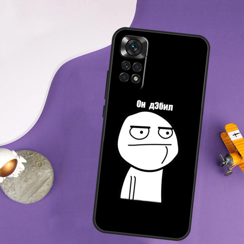 Funny Man Middle Finger Case For Xiaomi Redmi Note 13 14 Pro 12 9 10 11 Pro 10S 11S 12S Redmi 14C 13C 10C 12C Cover