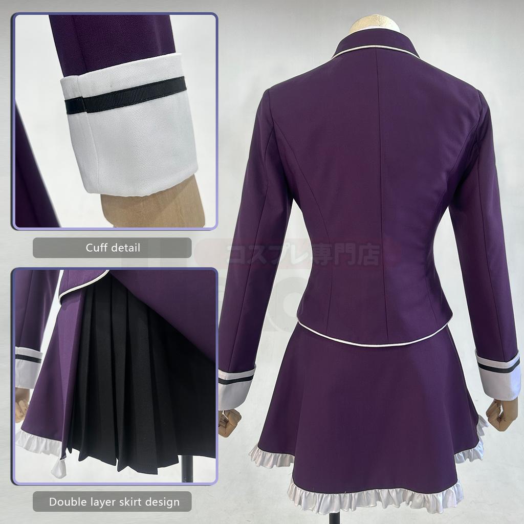 SCIONE Diabolik Lovers Anime Komori Yui Cosplay Costume School Uniform Embroidery Suit Vest Skirt Shirt  Bow Ties Halloween Cosplay Costume
