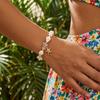 Meerjungfrau Ozean Charms Armband für Frauen Strandurlaub Klare Perlen Seestern Hand Schmuck Sommer Ästhetik Accessoires