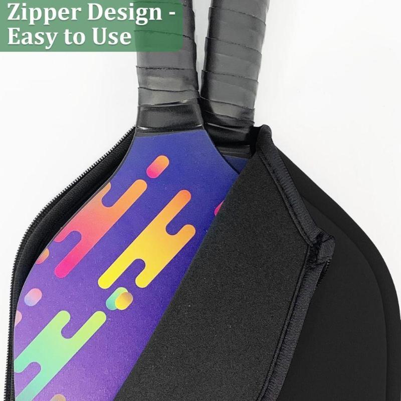 Waterproof Pickleball Paddle Cover Universal Lightweight Neoprene Paddle Case Dust And Scratch Protection For Standard Paddles