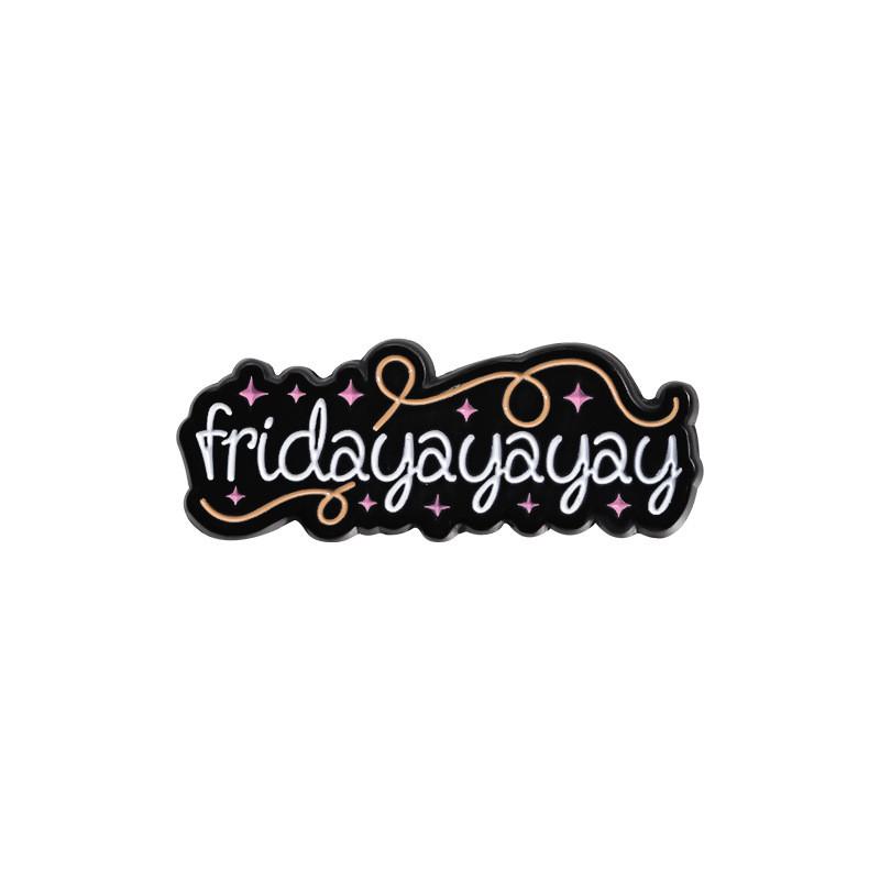 Bold Contemporary And Letter Brooches With Colorful Designs Perfect For Casual And Wear Formal