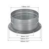 Galvanized Iron Duct Connector Flange Exhaust Hose  Heating Cooling Ventilation HVAC System