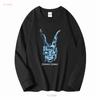 Vintage Donnie Darko Movie T Shirt Bunnysuit Mask Vintage Washed Stretched Stylish Homme Streetwear Graphic Soft Fashion