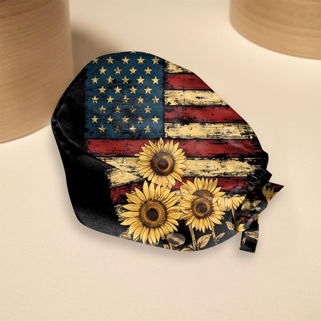 Fashion Print Work Hat Casual Wash Hat Bag Cap