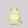 Solid Color Versatile Simple Schoolbag Korean Version of Girl Student Class Backpack Large Capacity Travel Backpack