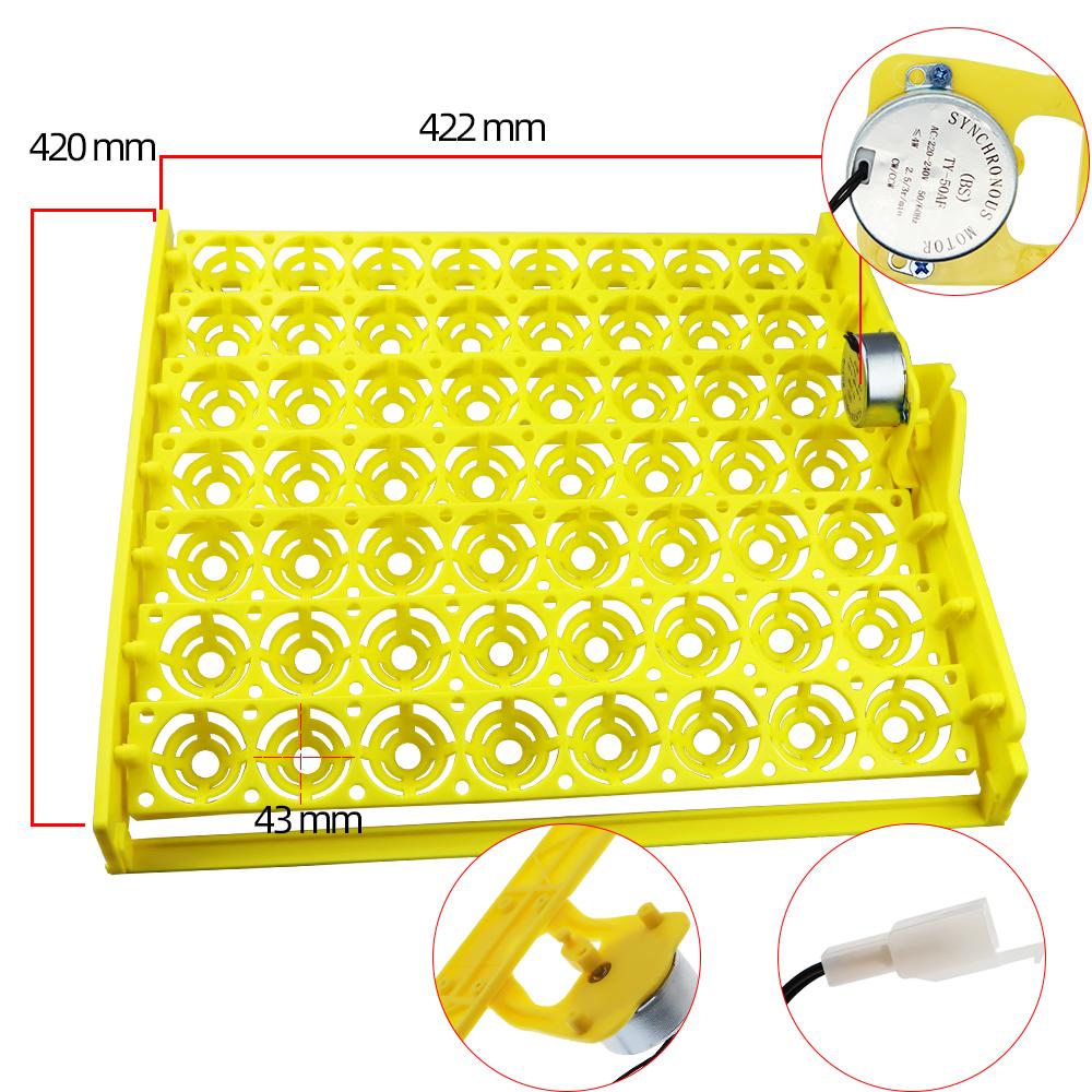 Automatic 56 Eggs Incubator with Motor Turn Tray Poultry Hatching Device for Farm Use