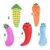 Yousheng Cat Toy Vegetable Shape Teeth Molar Plush Squeak Kitten Toy for Cat Supplies