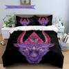Satan Symbol Pattern Bedding,Quilt Set Quilt Cover Pillowcase Home Birthday Gift (1 * Duvet Cover + 2 * Pillowcase, Without Core)