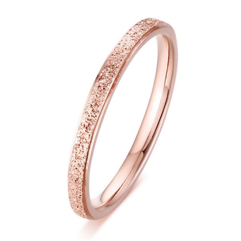 Stainless Steel Double/Single Row Diamond Minimalist Couple Rings - Cartier Style
