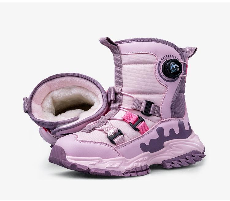 Children's Harbin Waterproof Winter Boots - Non-slip, Thickened Warm Snow Shoes for Boys and Girls