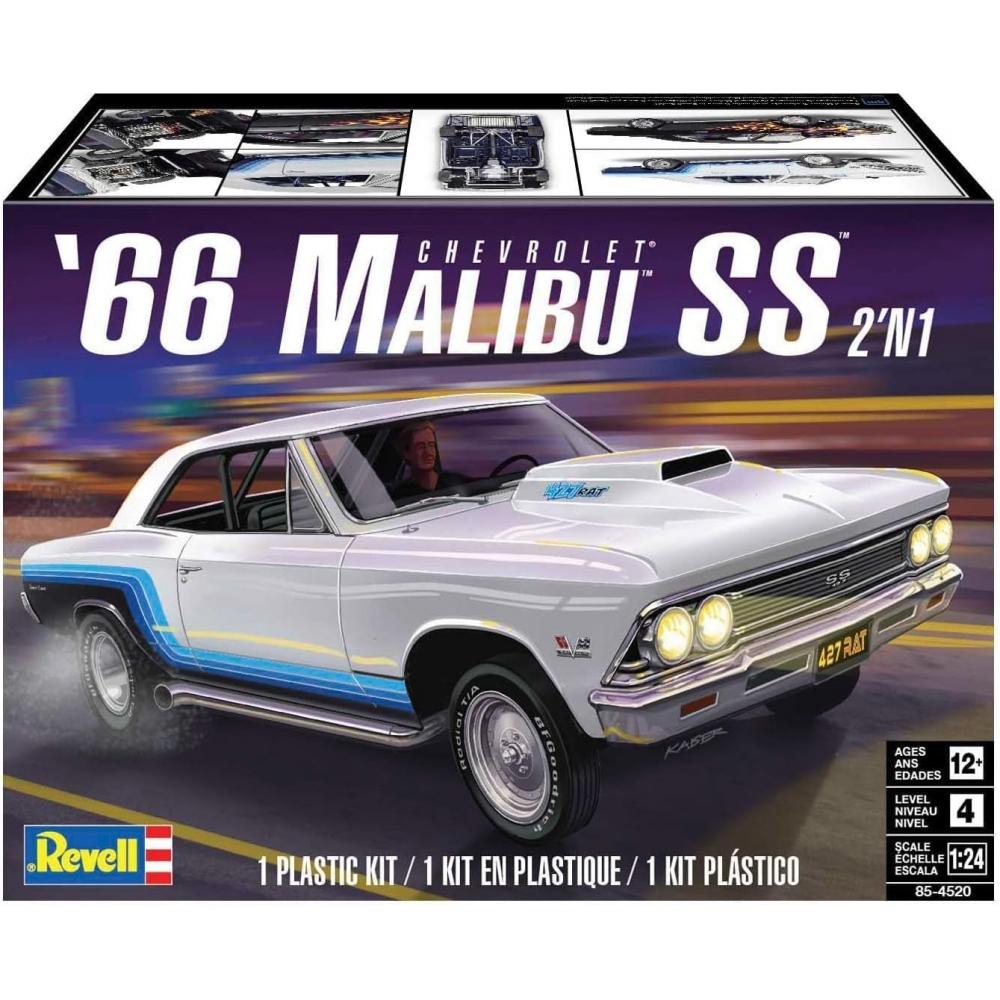 German Level  Revell  American Level 1 24 66 Malibu Ss 2 N1 Plastic Model 14520 Molding Color