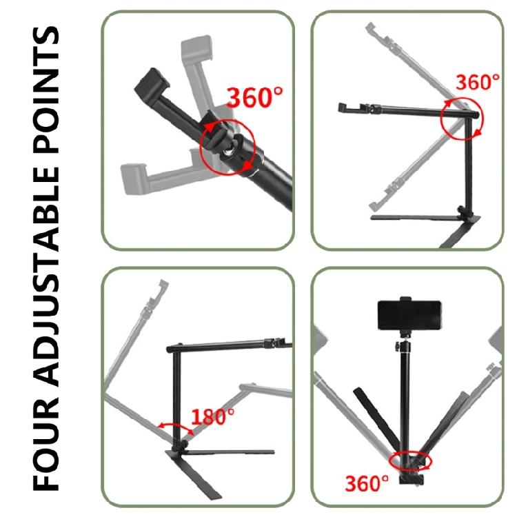 Professional Table Mount Stand for Overhead Filming with Easy Maneuverability and Quick