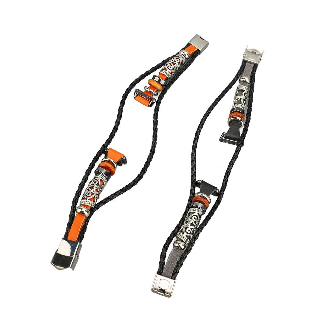 2 ks Etnický náhradní řemínek k hodinkám Retro DIY Smart Watch Band Rychloupínací pásek pro Band 9/8