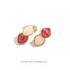Gradient Color Block Geometric Ear Clips: Exquisite, Niche, No Piercing Required