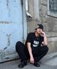 AMOU Kalt Lips Half T-Shirts Black