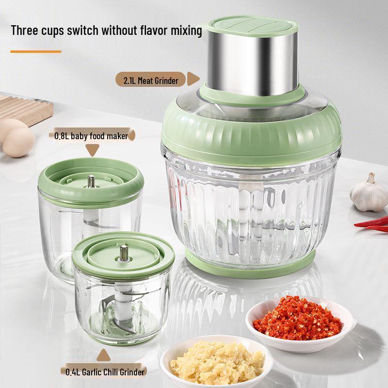 Automatic Multi-Functional Electric Meat Grinder & Garlic Paste Chopper for Baby Food