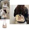Fashion Color Blocking Design Women Casual Tote Bag With Plush Pendant For Daily Use