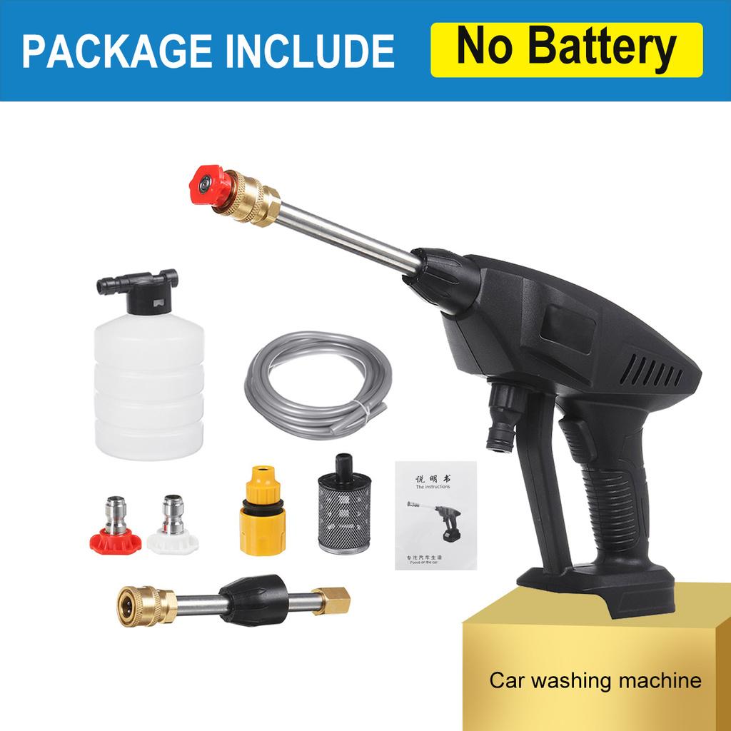 600W Cordless Washer Jet Electric Car Washer Guns High Pressure Cleaner 288VF Foam Nozzle For Car Auto Cleaning