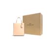 Coach Cashin 14 Logo Leather Tote Bag Women tote Milk-Tea C4828-B4S9W
