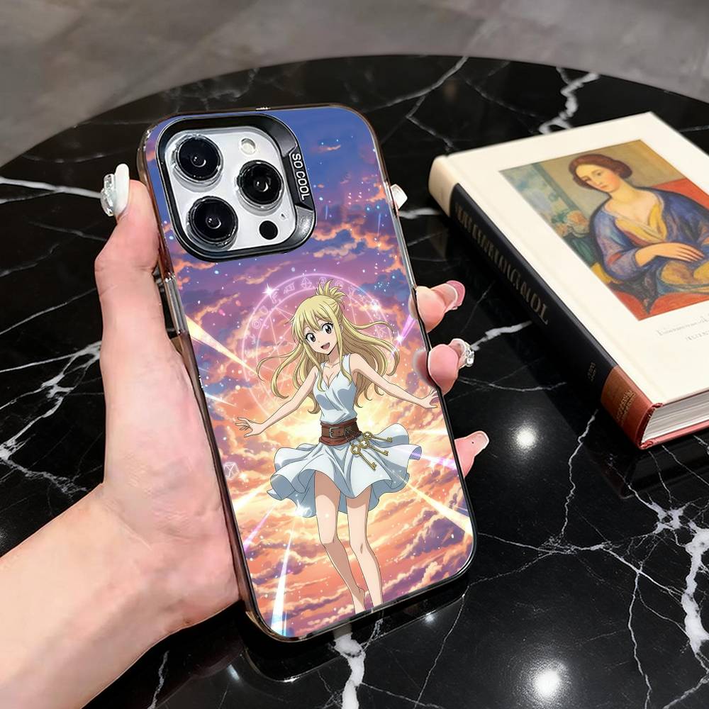 Fairy Tail Lucy Heartfilia  Phone Case For iPhone 17,16,15,14,13,12,11 Plus,Pro Max,XS,Colorful Silver Phone case Funda Cover iPhoneXSMAX
