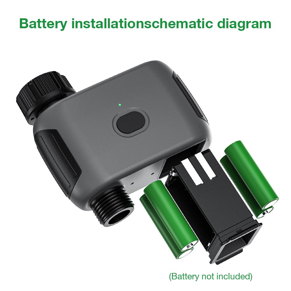 Timer per Irrigazione Intelligente Tuya WiFi6 Batteria 150 Giorni 50M 20 Zone Alexa Google Home per Irrigazione a Goccia da Giardino