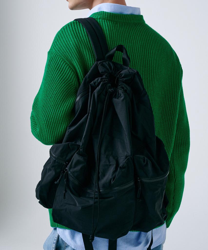 Bymoss Big String Backpack - Black