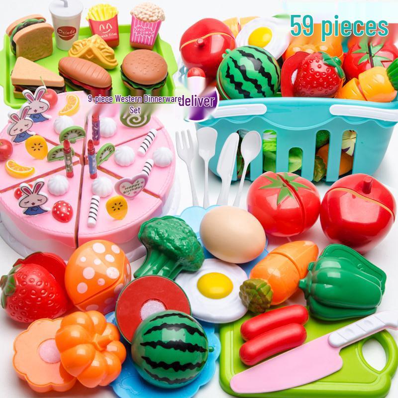 Children's Pretend Play Dollhouse Kitchen Set for Boys & Girls - Kindergarten Play Area Arrangement