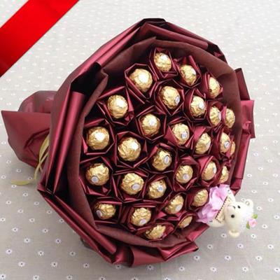 Lot de 10 assiettes à fleurs en chocolat pour fleuriste, emballage de bouquet de chocolat, cadeau d'anniversaire, de fête des mères, de Saint-Valentin