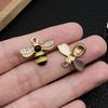 Drip Oil Bee Honey Pot Pendant Keychain Accessory