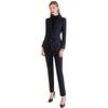 High-End Women's Winter Wool Blend Professional Suit for College Students and Interviews