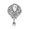 Dammode Lyx Tårformad Hänge Strass Bröllop Cocktail Brosch Pin