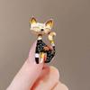 Cute Animal Enamel Cat Brooches For Women Clothing Coat Jewelry Accessories Gifts