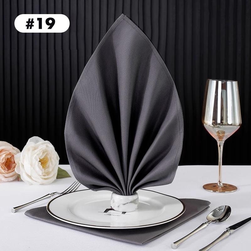 Cotton Western Table Napkins Reusable Placemat for Kitchen Wedding Decoration Hotel Special Absorbent No Lint Cup Wiping Cloth