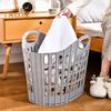 Wäschekorb mit ergonomischem Griff, großes Fassungsvermögen, faltbares Design, belüfteter, multifunktionaler Aufbewahrungskorb