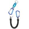 with Carabiner Clip Magnetic Net Release 3 Colors Lightweight Fishing Lanyard with Retractable Coiled Magnetic Fishing Holder