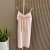 Plus Size Pajamas Women's Summer Sexy Thin Bows Suspender Skirt Pure Desire Fancy Nightdress Home Wear