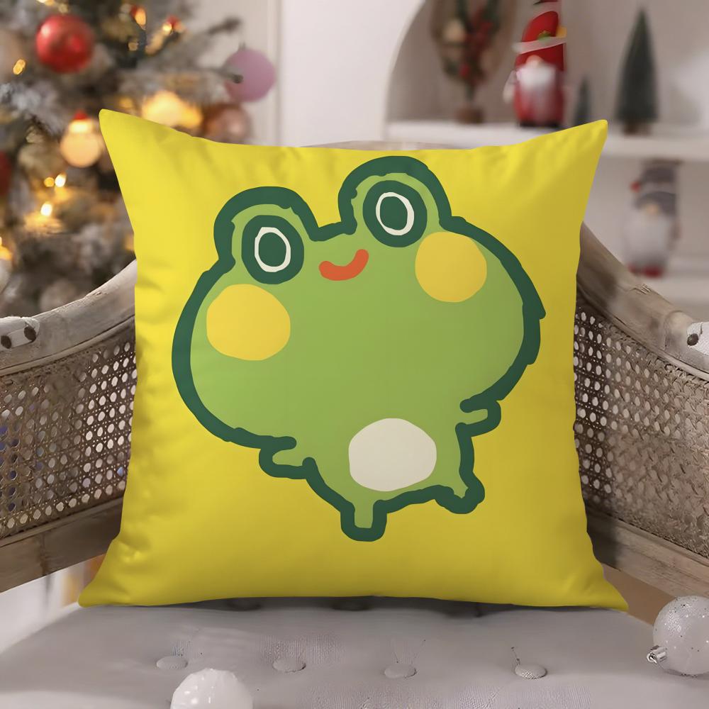 Fantasy Cartoon Colorful Animal Patterns Pillow Case Comfort Sofa Bed Silky elegant Invisible zipper Decorative cushion cover