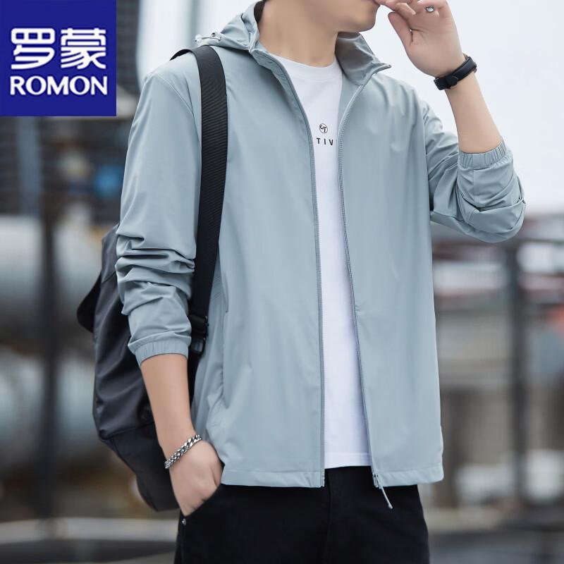 Romon Men's Ice Silk Sun Protection Hoodie
