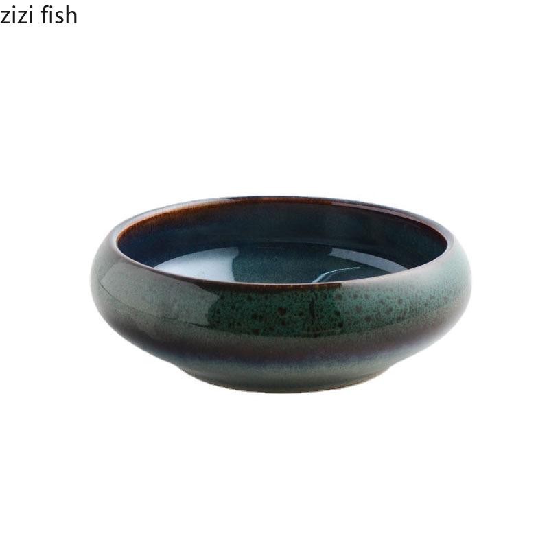 Retro Creative Ceramic Deep Bowl Dessert Bowl Thick Soup Bowl Snack Bowls Restaurant Molecular Cuisine Specialty Tableware